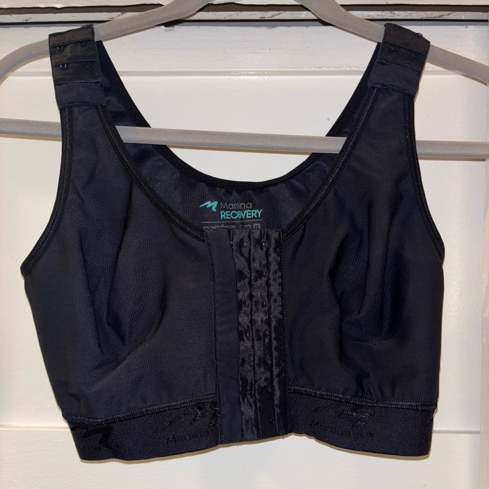MARENA Black Women's Post-Surgical Bra